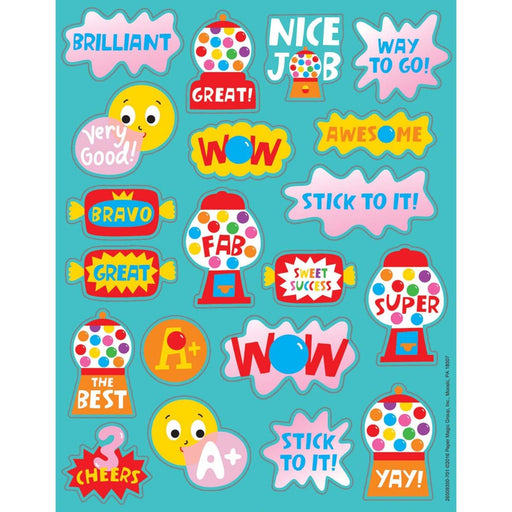 Bubblegum Scented Stickers, 80 Per Pack, 6 Packs - Kidsplace.store