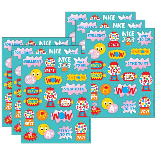 Bubblegum Scented Stickers, 80 Per Pack, 6 Packs - Kidsplace.store