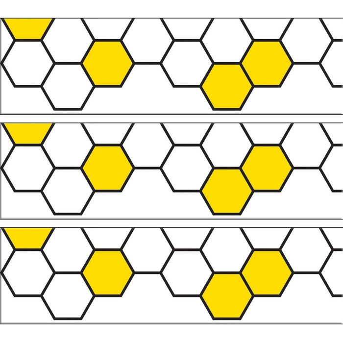 Busy Bees Honeycomb EZ Border™, 48 Feet Per Pack, 3 Packs - Kidsplace.store