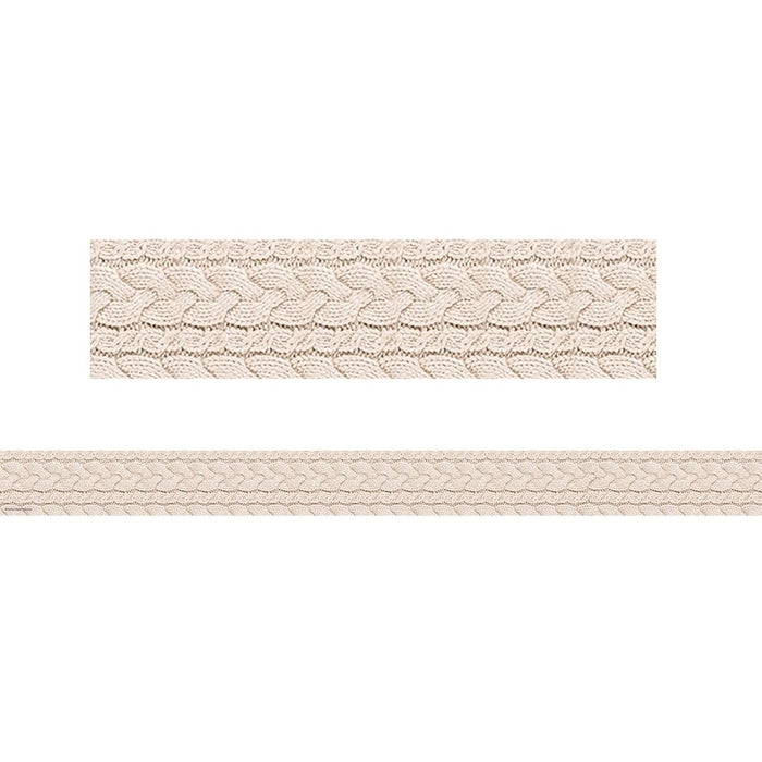 Cable Knit Sweater Straight Border Trim, 35 Feet Per Pack, 6 Packs - Kidsplace.store