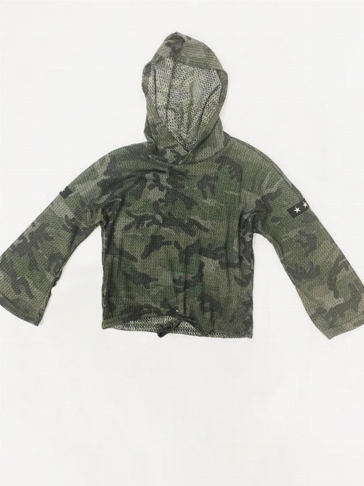 Camo Hoodie ft Star Patch - Kidsplace.store