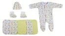 Caps, Booties And Washcloths - 9 Pc Set Cs_0017 - Kidsplace.store
