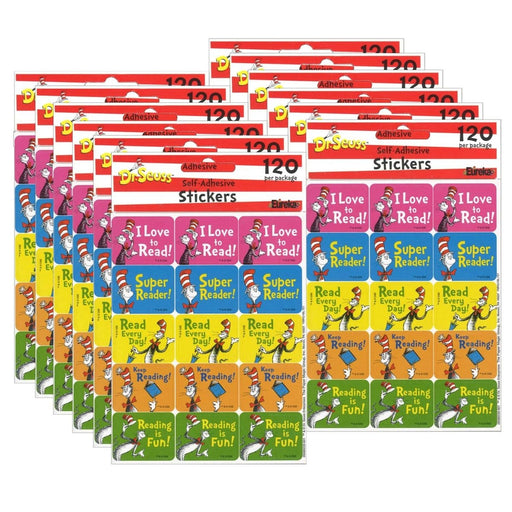 Cat in the Hat™ Reading Success Stickers, 120 Per Pack, 12 Packs - Kidsplace.store