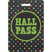 Chalkboard Brights Hall Pass with Lanyard, 4 Per Pack, 3 Packs - Kidsplace.store