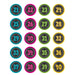 Chalkboard Brights Numbers Stickers, 120 Per Pack, 6 Packs - Kidsplace.store