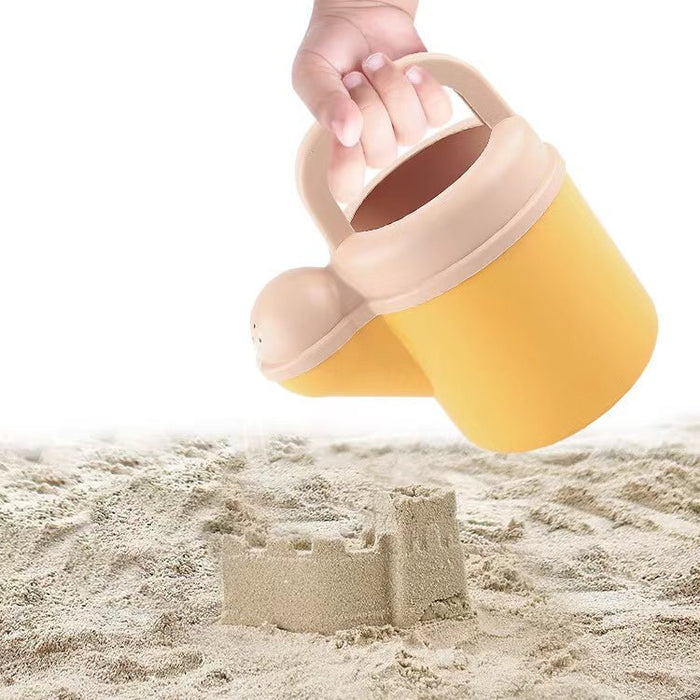 Children Beach Toy Wheat Straw Beach Bucket Set With Sand Sand Dredging Tools Outdoor Toy - Kidsplace.store