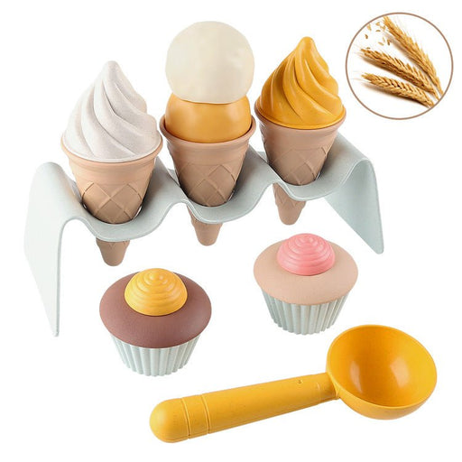 Children Wheat Straw DIY Replica Ice - Cream Molds Toys - Kidsplace.store