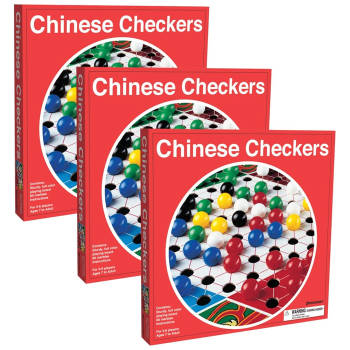 Chinese Checkers, Pack of 3 - Kidsplace.store