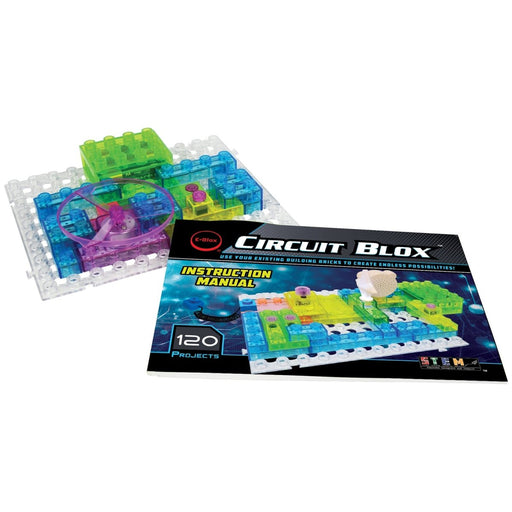 Circuit Blox 120, Circuit Board Building Blocks, 49 Pieces - Kidsplace.store
