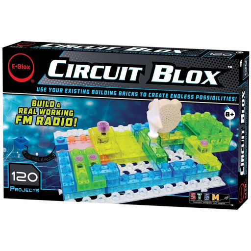 Circuit Blox 120, Circuit Board Building Blocks, 49 Pieces - Kidsplace.store