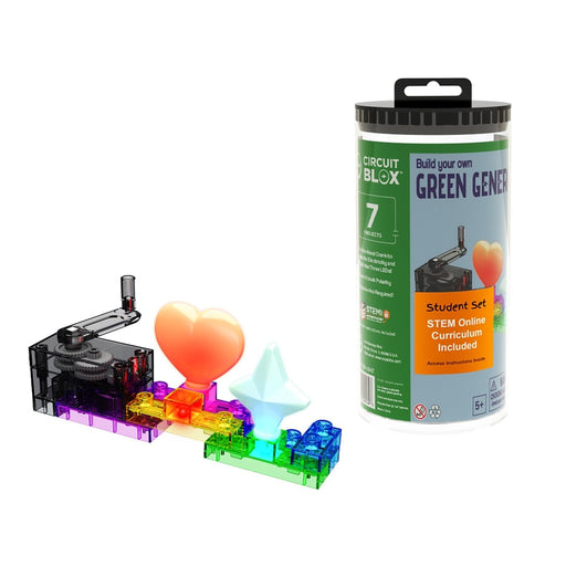 Circuit Blox Green Generator 7 Project Student Set - Kidsplace.store