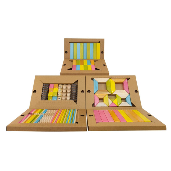 Classroom Mgnetic Wooden Block Kit, 130 Pieces - Kidsplace.store
