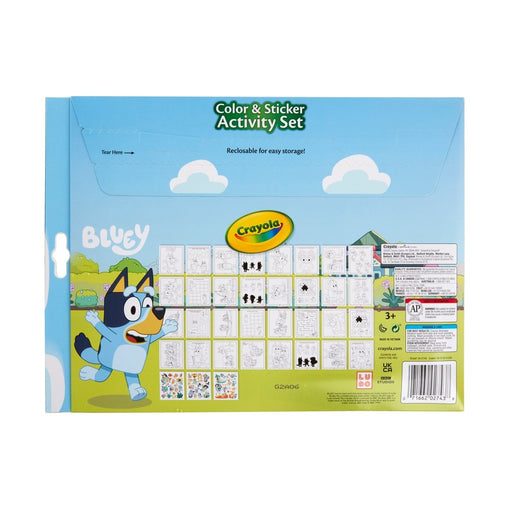 Color & Sticker Activity Set, Bluey, 3 Sets - Kidsplace.store