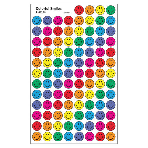 Colorful Smiles superSpots® Stickers, 800 Per Pack, 6 Packs - Kidsplace.store