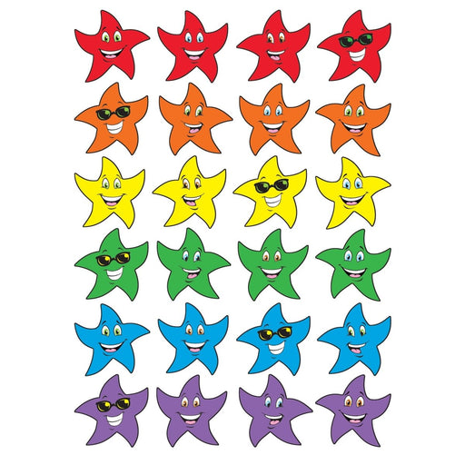Colorful Star Smiles/Fruit Punch Stinky Stickers®, 96 Per Pack, 6 Packs - Kidsplace.store