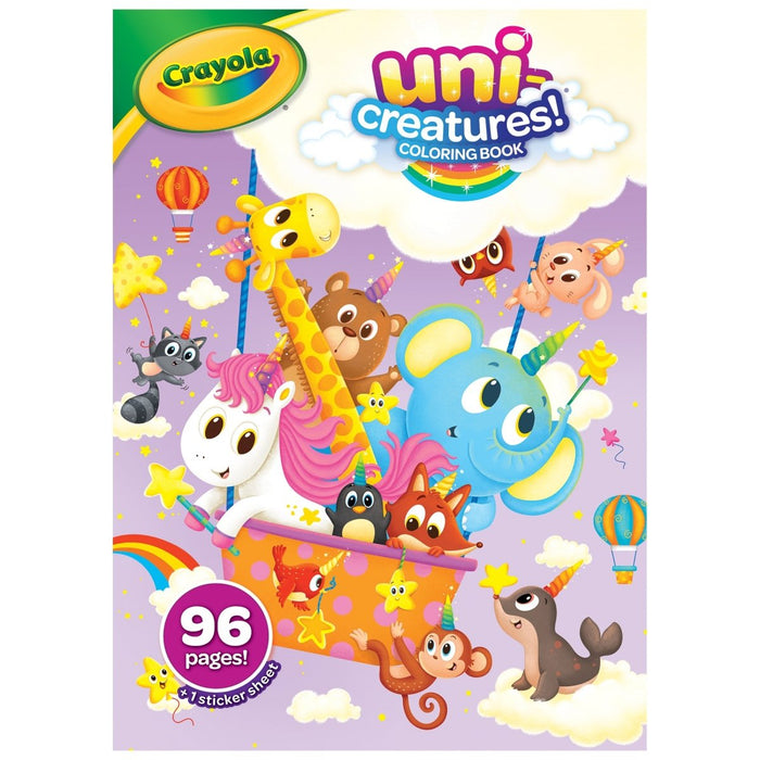 Coloring Book, Uni - Creatures, 96 Pages, Pack of 8 - Kidsplace.store