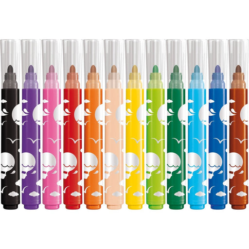 Color'Peps My First Safety Tip Ultrawashable Markers, 12 Per Pack, 6 Packs - Kidsplace.store