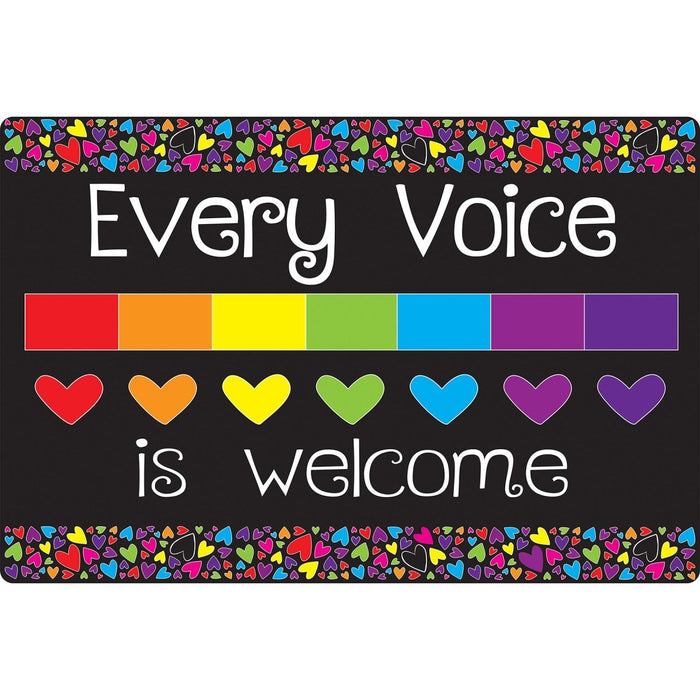 Computer Mouse Pad, 8" x 10", Every Voice is Welcome Here, Pack of 6 - Kidsplace.store