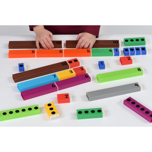 Connecting Number Rods, 64 Piece Set - Kidsplace.store