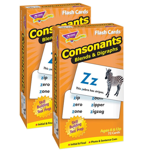 Consonants Skill Drill Flash Cards, Pack of 2 - Kidsplace.store