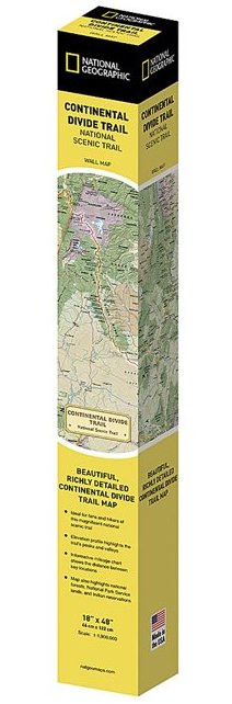 Continental Divide Trail Map, In Gift Box, 18" x 48" - Kidsplace.store