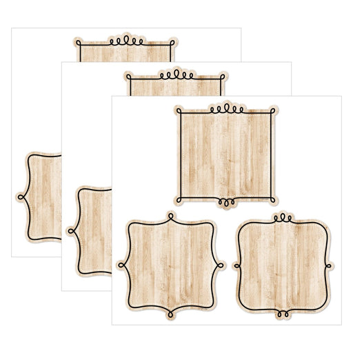 Core Decor Loop-de-Loop on Wood 6" Designer Cut-Outs, 36 Per Pack, 3 Packs - Kidsplace.store