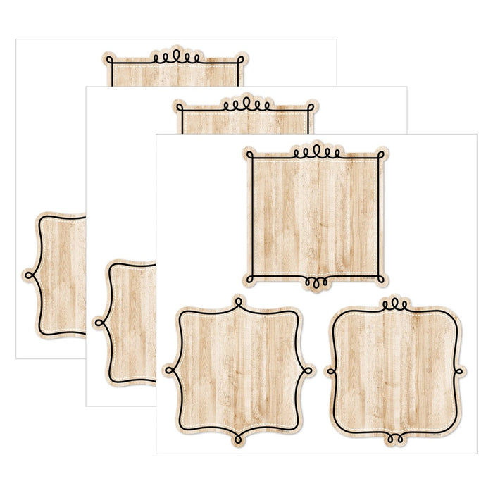 Core Decor Loop-de-Loop on Wood 6" Designer Cut-Outs, 36 Per Pack, 3 Packs - Kidsplace.store