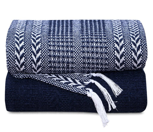 Cotton Hand Woven Soft Cozy Warm Lightweight Batik Throw Blanket - Kidsplace.store