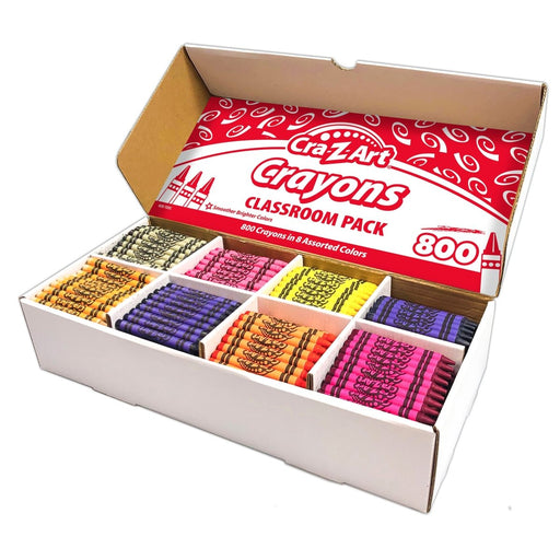 Crayon Class Pack, 8 Color, 400 Count Box - Kidsplace.store