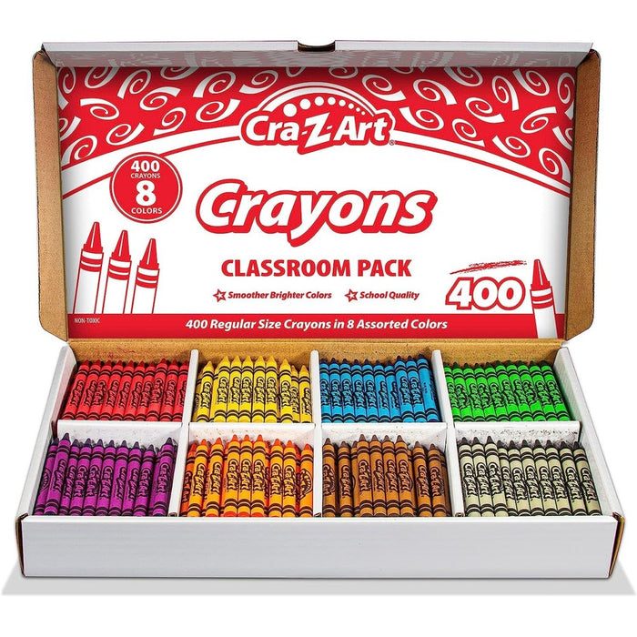 Crayon Class Pack, 8 Color, 400 Count Box - Kidsplace.store