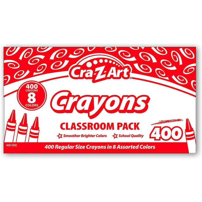 Crayon Class Pack, 8 Color, 400 Count Box - Kidsplace.store