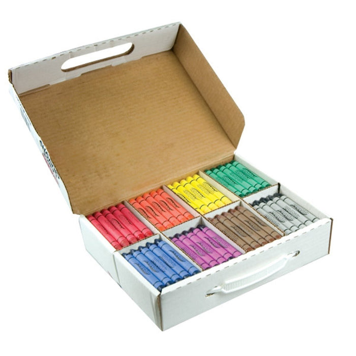 Crayons, Large, Master Pack, 8 Colors (25 Each), 200 Count - Kidsplace.store