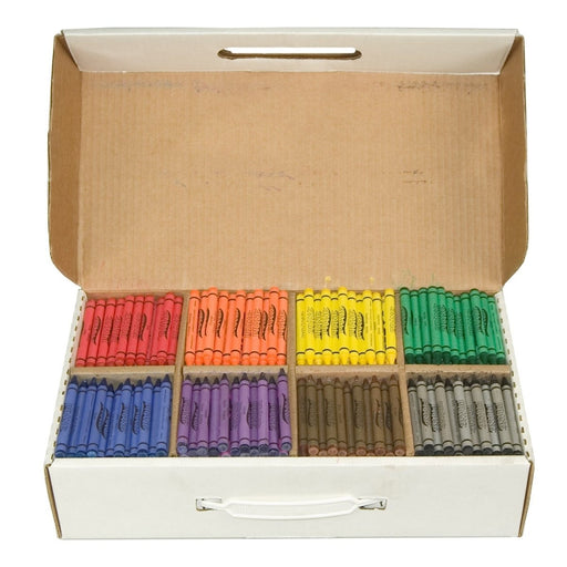 Crayons Master Pack, 8 Colors (100 Each), 800 Count - Kidsplace.store