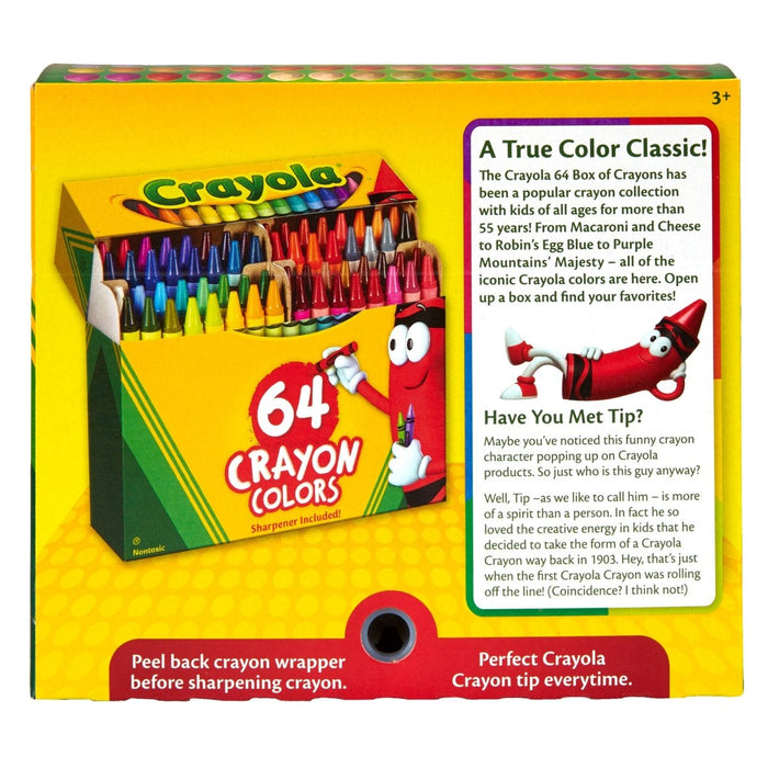 Crayons, Regular Size, 64 Per Box, 3 Boxes - Kidsplace.store