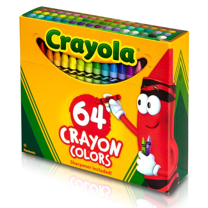 Crayons, Regular Size, 64 Per Box, 3 Boxes - Kidsplace.store