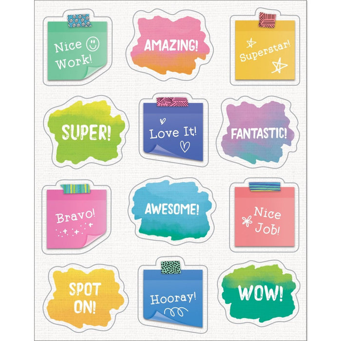 Creatively Inspired Doodle Motivators Shape Stickers, 72 Per Pack, 12 Packs - Kidsplace.store