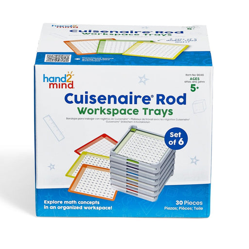 Cuisenaire® Rod Workspace Trays, Set of 6 - Kidsplace.store