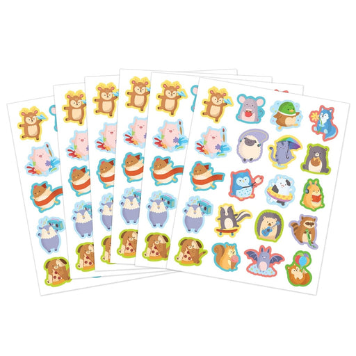 Cute Critters Stickers, 120 Per Pack, 12 Packs - Kidsplace.store