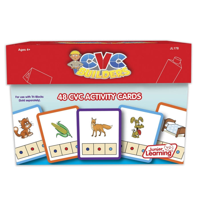 CVC Builders Activity Cards, 48 Per Set, 2 Sets - Kidsplace.store