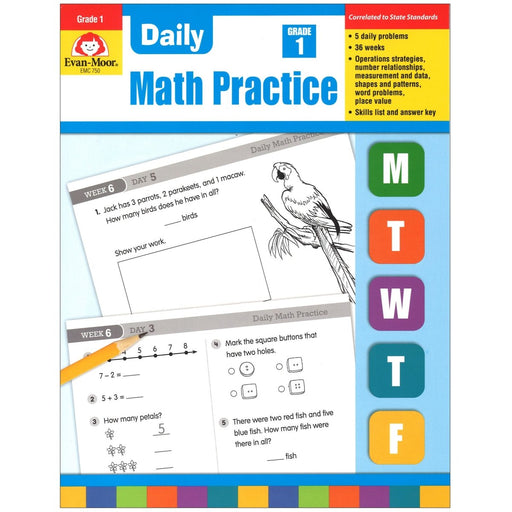 Daily Common Core Math Practice, Grade 1 - Kidsplace.store