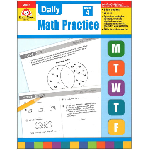 Daily Common Core Math Practice, Grade 4 - Kidsplace.store