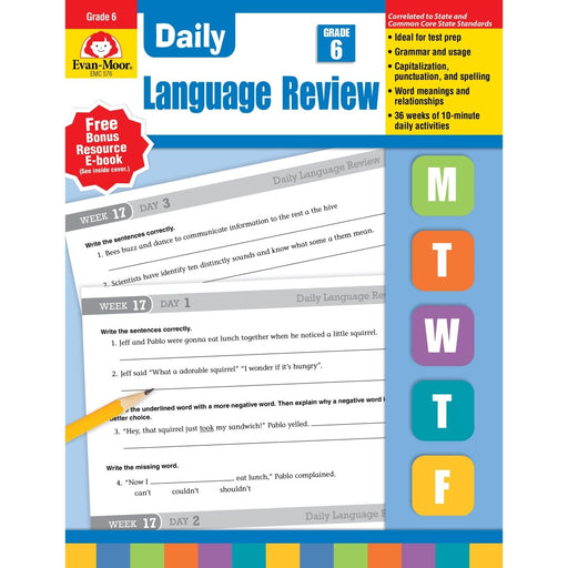 Daily Language Review Teacher's Edition, Grade 6 - Kidsplace.store