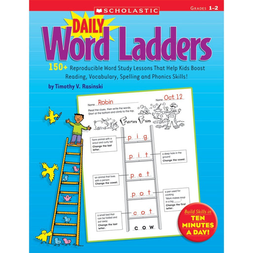 Daily Word Ladders Book, Grades 1-2 - Kidsplace.store