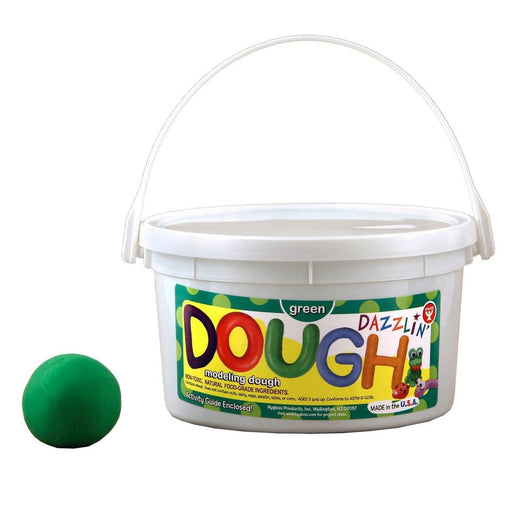 Dazzlin' Dough, Green, 3 lb. Tub, Pack of 3 - Kidsplace.store