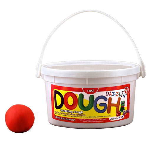 Dazzlin' Dough, Red, 3 lb. Tub, Pack of 3 - Kidsplace.store