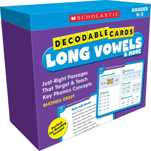 Decodable Cards: Long Vowels & More - Kidsplace.store