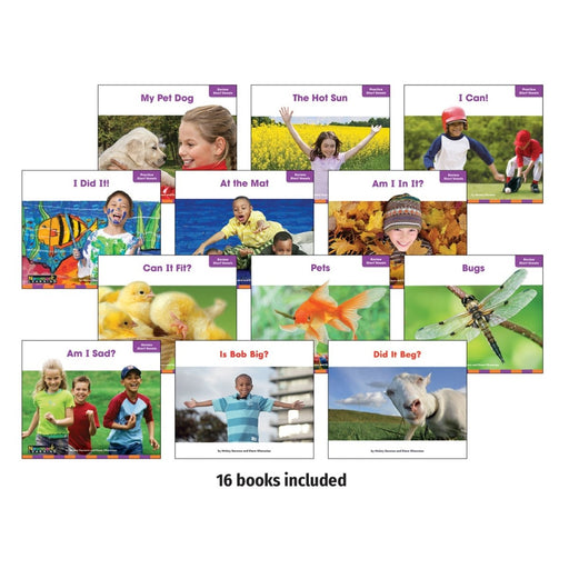 Decodable Readers Fluency Grade K-1 Short Vowels, 16 Books - Kidsplace.store