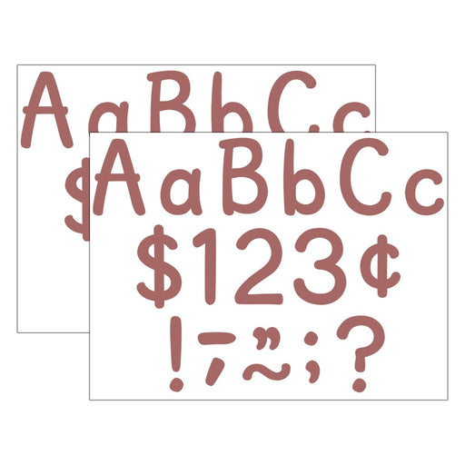 Deep Rose 4" Modern Classic Letters Combo Pack, 257 Pieces Per Pack, 2 Packs - Kidsplace.store