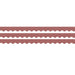 Deep Rose Scalloped Rolled Border Trim, 50 Feet, 3 Rolls - Kidsplace.store