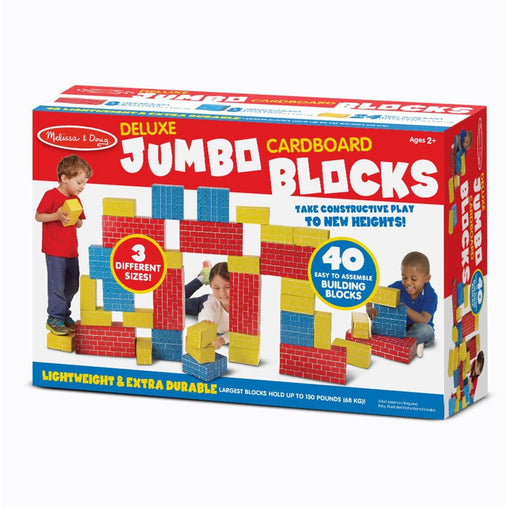 Deluxe Jumbo Cardboard Blocks - 40 Pieces - Kidsplace.store